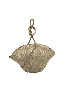 Hamilton Hodge Tan Raffia Straw Shoulder Bag